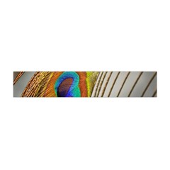 Peacock Feather Feather Bird Flano Scarf (mini) by Sapixe