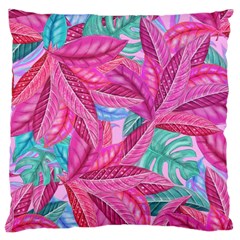 Leaves Tropical Reason Stamping Large Cushion Case (two Sides) by Sapixe