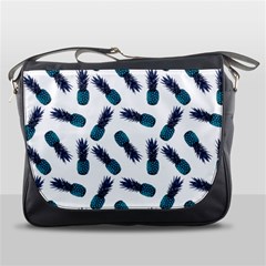 Pinapples Blue Messenger Bag by snowwhitegirl