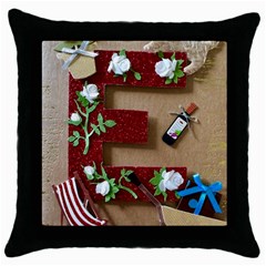 E Is For Everything Throw Pillow Case (black) by DeneWestUK