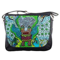 Cosmic Planet Angel Messenger Bag by chellerayartisans