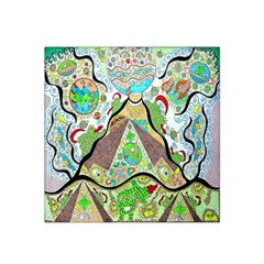 Cosmic Pyramid Satin Bandana Scarf by chellerayartisans