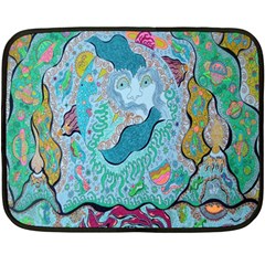 Mystic Mermaid Double Sided Fleece Blanket (mini)  by chellerayartisans