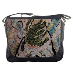Lizard Volcano Messenger Bag by chellerayartisans