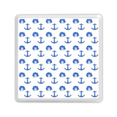 Vintage Face Anchor Blue Memory Card Reader (square) by snowwhitegirl