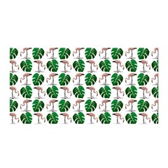 Flamingo Leaf Patttern Satin Wrap by snowwhitegirl
