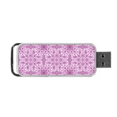 Ornamental Pink Portable Usb Flash (one Side) by snowwhitegirl