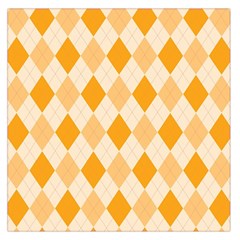 Argyle Pattern Seamless Design Large Satin Scarf (square) by Sapixe