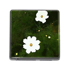 Daisies In Green Memory Card Reader (square 5 Slot) by DeneWestUK