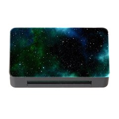 Galaxy Sky Blue Green Memory Card Reader With Cf by snowwhitegirl