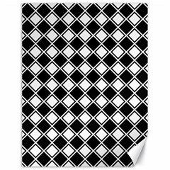 Square Diagonal Pattern Seamless Canvas 18  X 24  by Simbadda