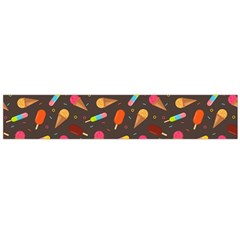 Ice Cream Pattern Seamless Large Flano Scarf  by Simbadda