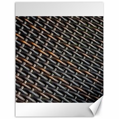Rattan Wood Background Pattern Canvas 18  X 24  by Simbadda