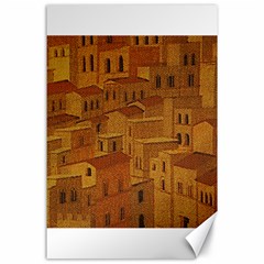 Roof Building Canvas Roofscape Canvas 24  X 36  by Simbadda