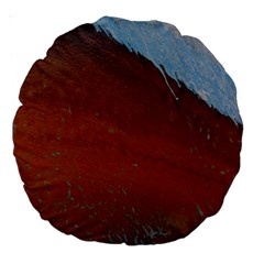 Acid Rain Large 18  Premium Round Cushions by WILLBIRDWELL
