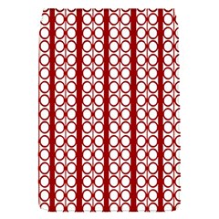 Circles Lines Red White Pattern Removable Flap Cover (s) by BrightVibesDesign
