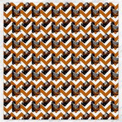 Vintage Camera Chevron Orange Canvas 12  X 12  by snowwhitegirl