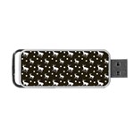 Deer Dots Brown Portable USB Flash (One Side) Front