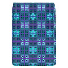 Mod Purple Green Turquoise Square Pattern Removable Flap Cover (s) by BrightVibesDesign
