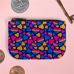 Pansexual Pride Hearts; A Cute Pan Pride Motif! Mini Coin Purse by PrideMarks