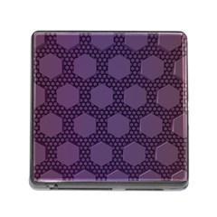 Hexagon Grid Geometric Hexagonal Memory Card Reader (square 5 Slot) by Celenk