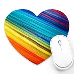 RAINBOW Heart Mousepads Front