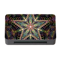 Star Mandala Pattern Design Doodle Memory Card Reader With Cf by Simbadda
