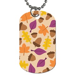 Acorn Pattern Dog Tag (one Side) by Hansue