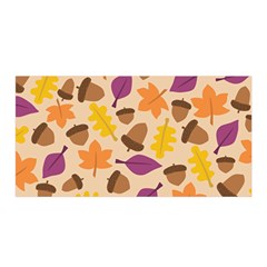 Acorn Pattern Satin Wrap by Hansue