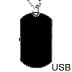 Define Black Dog Tag Usb Flash (one Side) by TRENDYcouture