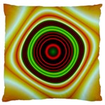 Digital Art Background Yellow Red Large Cushion Case (Two Sides) Back