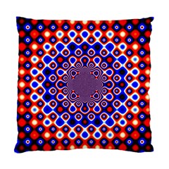 Digital Art Background Red Blue Standard Cushion Case (two Sides) by Sapixe
