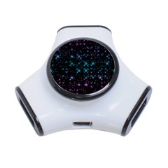 Stars Pattern Seamless Design 3-port Usb Hub by Sapixe