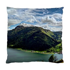 Panoramic Nature Mountain Water Standard Cushion Case (two Sides) by Sapixe