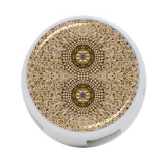 Moon Shine Over The Wood In The Night Of Glimmering Pearl Stars 4-port Usb Hub (two Sides) by pepitasart