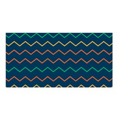 Pattern Zig Zag Colorful Zigzag Satin Shawl by Sapixe