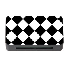 Grid Domino Bank And Black Memory Card Reader With Cf by Sapixe