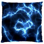 Electricity Blue Brightness Bright Large Cushion Case (Two Sides) Back