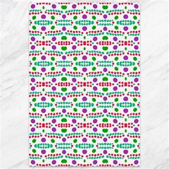 Retro Purple Green Pink Pattern Canvas 12  X 18  by BrightVibesDesign
