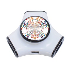 Wallpaper Pattern Colorful Color 3-port Usb Hub by Sapixe