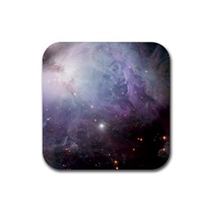 Orion Nebula Pastel Violet Purple Turquoise Blue Star Formation  Rubber Coaster (square)  by genx