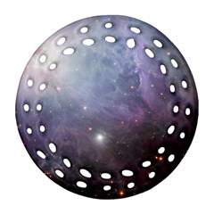 Orion Nebula Pastel Violet Purple Turquoise Blue Star Formation  Ornament (round Filigree) by genx