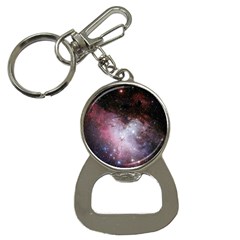 Eagle Nebula Wine Pink And Purple Pastel Stars Astronomy Bottle Opener Key Chains by genx