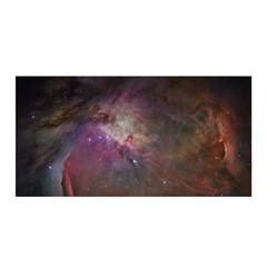 Orion Nebula Star Formation Orange Pink Brown Pastel Constellation Astronomy Satin Wrap by genx