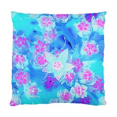 Blue And Hot Pink Succulent Underwater Sedum Standard Cushion Case (two Sides) by myrubiogarden