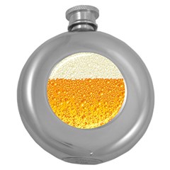Bubble Beer Round Hip Flask (5 Oz) by Wegoenart