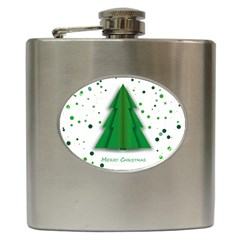 Fir Tree Christmas Christmas Tree Hip Flask (6 Oz) by Simbadda