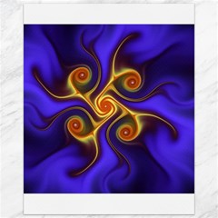 Fractal Neon Blue Bright Fantasy Canvas 16  X 20  by Wegoenart