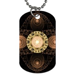 Fractal Design Pattern Fantasy Dog Tag (two Sides) by Wegoenart