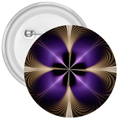 Fractal Glow Flowing Fantasy 3  Buttons by Wegoenart